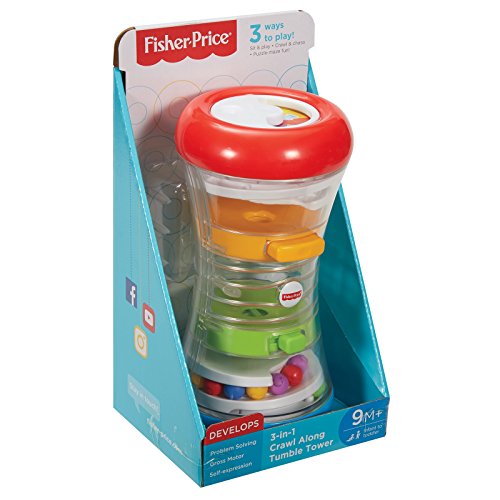 Mattel Fisher-Price DRG12 - 3-in-1 Krabbelspaß-Spielturm, Sonstiges Kleinkindspielzeug von Fisher-Price
