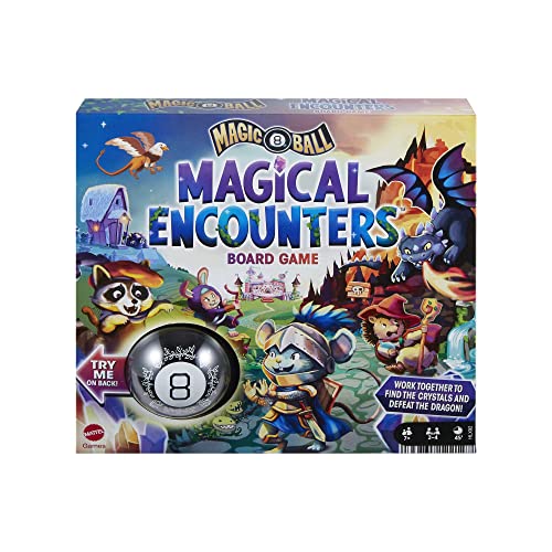 Mattel Games Gesellschaftsspiel Magic 8 Ball Epopée Magique (version Französisch), Kooperationsspiel, Von 2 Bis 4 Spielern, Für die ganze Familie, Kinderspielzeug, Ab 7 Jahren, HPJ68 von Mattel Games