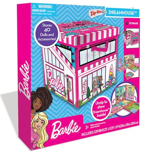 Mattel Barbie A1465XX - Zipbin Traumhaus Aufbewahrungskiste mit Spielmatte von Barbie