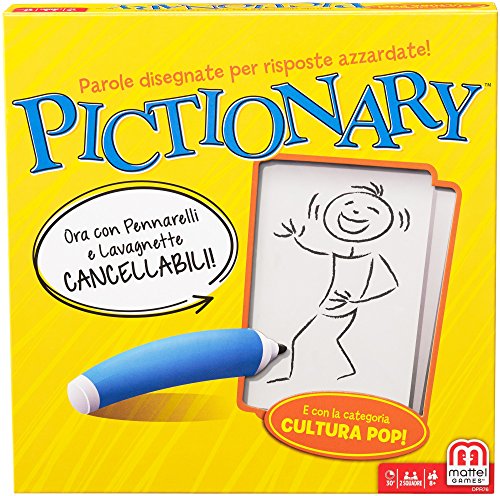 Mattel Games, Pictionary DPR76 Spiel in Box für Familien, italienische Sprache, 8 Jahre + Mattel Games, Pictionary DPR76 Spiel in Box für Familien, italienische Sprache, 8 Jahre + von Mattel Games