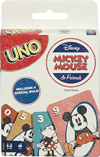 Mattel Games GGC32 - UNO Disney Micky Maus & Seine Freunde Kartenspiel, geeignet für 2 - 10 Spieler, Kartenspiele und Kinderspiele ab 7 Jahren Mattel Games GGC32 - UNO Disney Micky Maus & Seine Freunde Kartenspiel, geeignet für 2 - 10 Spieler, Kartenspiele und Kinderspiele ab 7 Jahren von Mattel Games