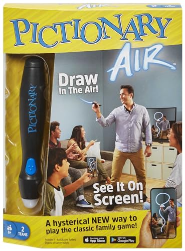 Mattel Games GGC71 - Pictionary Air Zeichenspiel, Familienspiel mit Lichtstift und Begriffskarten, zum Verbinden mit dem Smartphone oder Tablet, für Spieler ab 8 Jahren (englische Version) Mattel Games GGC71 - Pictionary Air Zeichenspiel, Familienspiel mit Lichtstift und Begriffskarten, zum Verbinden mit dem Smartphone oder Tablet, für Spieler ab 8 Jahren (englische Version) von Mattel Games