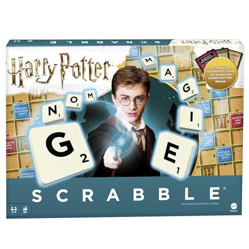 Mattel Games GMG29 - Scrabble Harry Potter Wortspiel in Deutscher Sprachversion, Brettspiel, Familienspiele ab 10 Jahren von Mattel Games