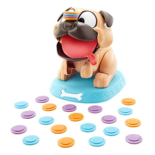 Mattel Games GND65 - Puglicious Spiel für Kinder, Stapelspiel mit Hundeleckerlis für das hungrige Hündchen, Geschenk für Kinder ab 5 Jahren von Mattel Games