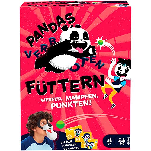Mattel Games GRF95 - Pandas Füttern (verboten) Kinderspiel, geeignet für 4-8 Spieler, Kinderspiele ab 7 Jahren von Mattel Games