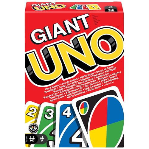 Mattel Games GRL91 - UNO Giant Kartenspiel für die ganze Familie mit 108 übergroßen Karten Mattel Games GRL91 - UNO Giant Kartenspiel für die ganze Familie mit 108 übergroßen Karten von Mattel Games