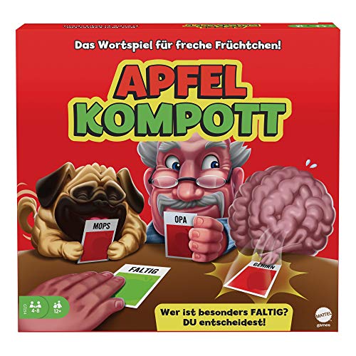 Mattel Games GTJ54 - Apfelkompott Kartenspiel, verrücktes Partyspiel ab 12 Jahren, 4-10 Spieler Mattel Games GTJ54 - Apfelkompott Kartenspiel, verrücktes Partyspiel ab 12 Jahren, 4-10 Spieler von Mattel Games