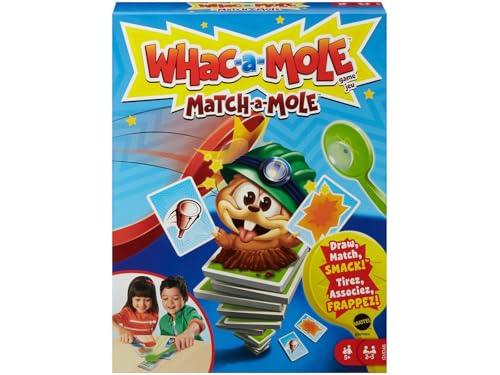 Mattel Games GVD46 - Hau den Maulwurf! Kartenklatsche Kartenspiel für Kinder mit Maulwurfsklatschen, für 2 bis 3 Spieler ab 5 Jahren Mattel Games GVD46 - Hau den Maulwurf! Kartenklatsche Kartenspiel für Kinder mit Maulwurfsklatschen, für 2 bis 3 Spieler ab 5 Jahren von Mattel Games