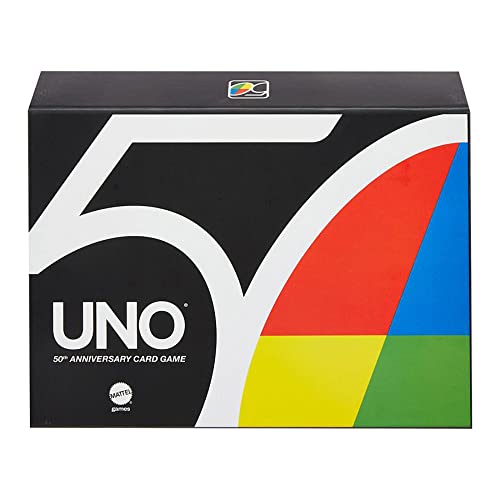 Mattel Games GXJ94 - UNO 50. Jubiläum Premium Kartenspiel, Spielzeug ab 7 Jahren Mattel Games GXJ94 - UNO 50. Jubiläum Premium Kartenspiel, Spielzeug ab 7 Jahren von Mattel Games