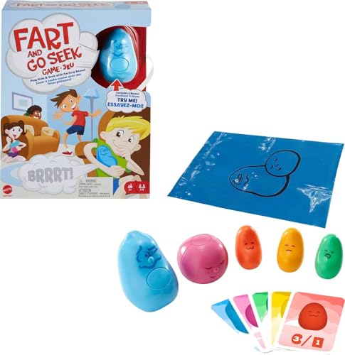 Mattel Games GYJ80 - Mister Pups Versteckspiel für Kinder mit pupsenden Bohnen, Versteckspiel für Kinder, ab 5 Jahren Mattel Games GYJ80 - Mister Pups Versteckspiel für Kinder mit pupsenden Bohnen, Versteckspiel für Kinder, ab 5 Jahren von Mattel Games