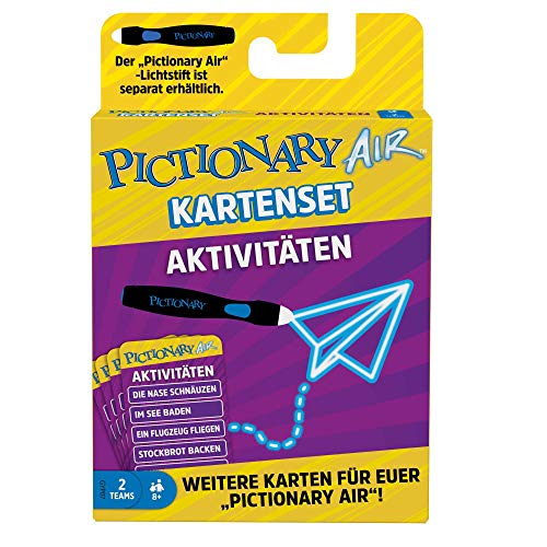 Mattel Games GYP07 - Pictionary Air Erweiterungskartenset Aktivitäten, Zeichenspiel für die ganze Familie, ab 8 Jahren Mattel Games GYP07 - Pictionary Air Erweiterungskartenset Aktivitäten, Zeichenspiel für die ganze Familie, ab 8 Jahren von Mattel Games