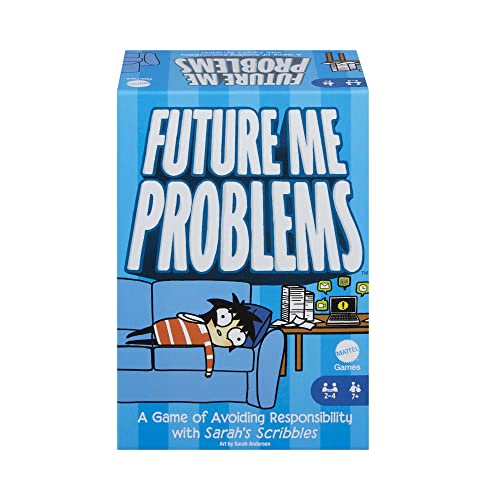 Mattel Games Sarah's Scribbles Procrastination Card Game, French Version, 2 Card Packs, 2 to 4 Players, Game for The Whole Family, Ages 3 and up, HPH11 Mattel Games Sarah's Scribbles Procrastination Card Game, French Version, 2 Card Packs, 2 to 4 Players, Game for The Whole Family, Ages 3 and up, HPH11 von Mattel Games