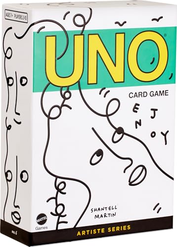 Mattel Games UNO Artiste Shantell Martin Kartenspiel für Kinder, Erwachsene und Familiennacht, Sammeldeck mit Grafik und Kunst von Shantell Martin, Mehrfarbig Mattel Games UNO Artiste Shantell Martin Kartenspiel für Kinder, Erwachsene und Familiennacht, Sammeldeck mit Grafik und Kunst von Shantell Martin, Mehrfarbig von Mattel Games