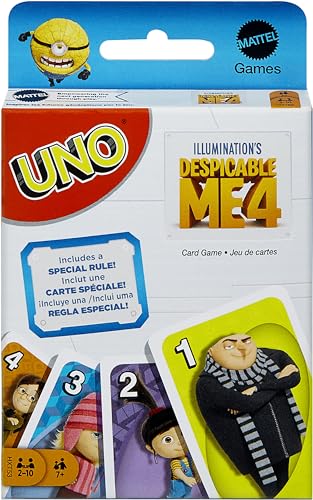 Mattel Games UNO - Einfach Unverbesserlich 4 Kartenspiel für Kinder, Erwachsene & Familie mit Deck, inspiriert vom Film Mattel Games UNO - Einfach Unverbesserlich 4 Kartenspiel für Kinder, Erwachsene & Familie mit Deck, inspiriert vom Film von Mattel Games