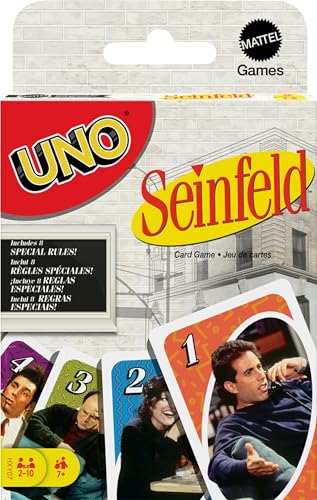 Mattel Games UNO Seinfeld Kartenspiel für Kinder, Erwachsene & Familie mit Deck & Sonderregel, inspiriert von der TV-Show von Mattel Games