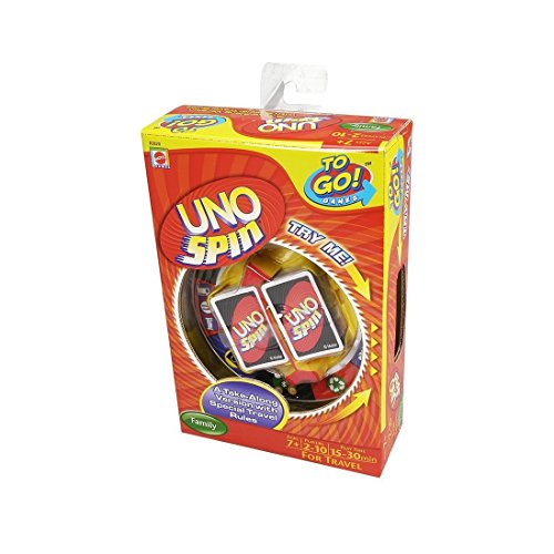 Mattel R2820-0 - UNO Spin Kompakt, Kartenspiel von Mattel Games