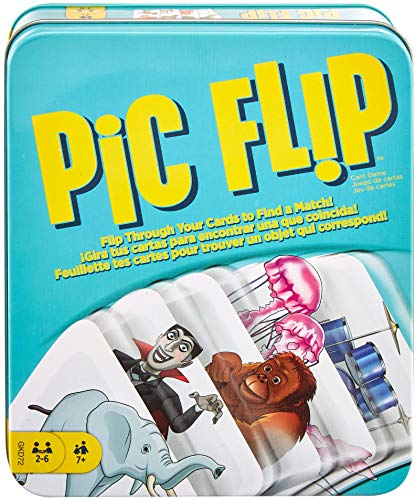 PIC FLIP Kartenspiel mit 110 Karten in dekorativer Dose, tolles Geschenk für Kinder ab 7 Jahren PIC FLIP Kartenspiel mit 110 Karten in dekorativer Dose, tolles Geschenk für Kinder ab 7 Jahren von Mattel Games