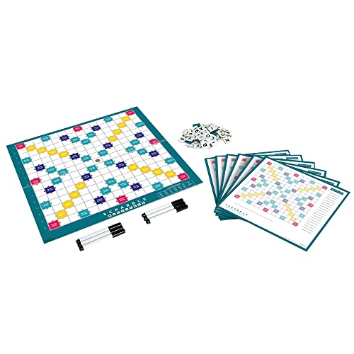 Scrabble Duplicate, jeu de société et de Lettres sur Plateau, Version Anglaise, GKF47 von Fisher-Price