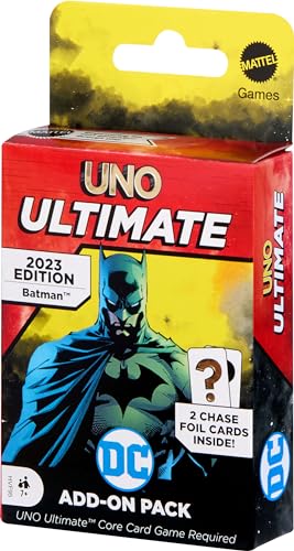 ​UNO Ultimate Marvel Card Game Add-On Packs mit Sammelcharakter Deck & 2 Folienkarten, Geschenk für Sammler & Kinder ab 7 Jahren von Mattel Games