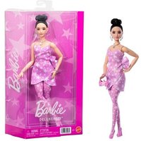 Barbie Deluxe Style Modepuppe Nr 11 in rosa Denim-Kleid mit Sternenaufdruck, zu Knoten gebundenes schwarzes Haar Barbie Deluxe Style Modepuppe Nr 11 in rosa Denim-Kleid mit Sternenaufdruck, zu Knoten gebundenes schwarzes Haar von Mattel GmbH