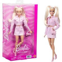 Barbie Deluxe Style Modepuppe Nr. 9 in passendem Set aus rosa Denimjacke und -rock, blond Barbie Deluxe Style Modepuppe Nr. 9 in passendem Set aus rosa Denimjacke und -rock, blond von Mattel GmbH