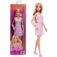 Barbie Fashionistas-Puppe Nr. 243 mit rosa Gipsarm und kariertem Top und Rock, blond von Mattel GmbH
