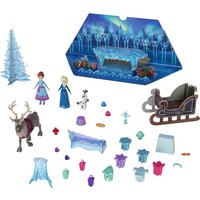 Disney Die Eiskönigin Adventskalender mit Spielzeug für 24 Tage voller Überraschungen, darunter kleine Anna- und Elsa-Puppen von Mattel GmbH