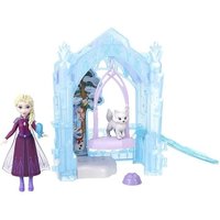 Disney Die Eiskönigin Storytime Stackers kleine Elsa-Puppe und Eisiger Tierunterschlupf Spielset mit Fuchs- und Vogelfigur von Mattel GmbH