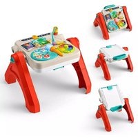 Fisher-Price 4-in-1 Spieltisch und Staffelei, Babys und Kleinkinder, elektronisches Lernspielzeug, mehrsprachige Version von Mattel GmbH