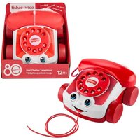 Fisher-Price rotes Plappertelefon, für Babys und Kleinkinder, Mattel 80-jährige Jubiläumsedition von Mattel GmbH