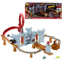 Hot Wheels Mario Kart Bowsers Festung Trackset mit Die-Cast-Kamek Spielzeugfahrzeug im Maßstab 1:64 und Platz zur Aufbewahrung von Mattel GmbH