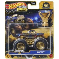 Hot Wheels Monster Trucks Trophy Champions Premium Die-Cast-Fahrzeug im Maßstab 1:64 und Trophäe (Stile können abweichen.) von Mattel GmbH