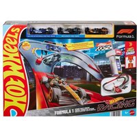 Hot Wheels Racing Formel 1® Rennstrecke-Trackset mit 3 Die-Cast Spielzeugautos im Maßstab 1:64 von Mattel GmbH