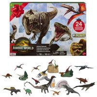 Jurassic World Rebirth Adventskalender mit 24 Tagen voller Dinosaurier-Überraschungen, 18 Dinos. von Mattel GmbH