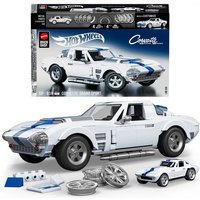 Mattel Brick Shop Hot Wheels Custom Corvette Grand Sport Bauspielzeugset (918 Teile), für Sammler von Mattel GmbH