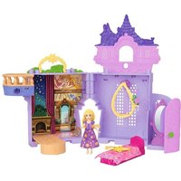 Mattel Disney Princess Rapunzel Storytime Stackers Puppenhaus mit kleiner Puppe, Pascal-Figur und 7 Zubehörteilen von Mattel GmbH