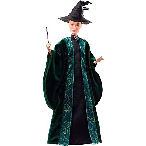 Harry Potter Mattel FYM55 - Professor McGonagall Puppe mit Zubehör, Spielzeug ab 6 Jahren, Meerkleurig von Harry Potter