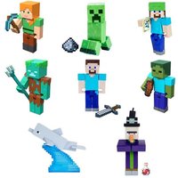 Minecraft Craft-A-Block Figuren aus dem Sortiment, authentischer Charakter aus dem Videospiel von Mattel GmbH