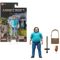 Minecraft Steve Actionfigur und Zubehör, 10 cm großes Spielset, inspiriert von Ein Minecraft Film“ von Mattel GmbH
