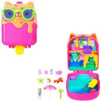 Polly Pocket Eiskätzchen-Schatulle, Spielset mit 1 Minipuppe und Hündchen, Reisespielzeug mit passendem Zubehör Polly Pocket Eiskätzchen-Schatulle, Spielset mit 1 Minipuppe und Hündchen, Reisespielzeug mit passendem Zubehör von Mattel GmbH