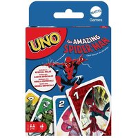UNO The Amazing Spider-Man Kartenspiel für Kinder, Erwachsene und Familien-Spieleabende, inspiriert von der Marvel Comicreihe von Mattel GmbH