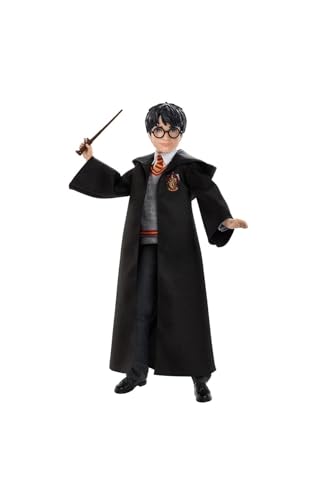 Mattel Harry Potter - Sammlerpuppe (ca. 26 cm) mit Hogwarts-Uniform, Gryffindor-Robe und Zauberstab, Spielzeug ab 6 Jahren FYM50 von Mattel