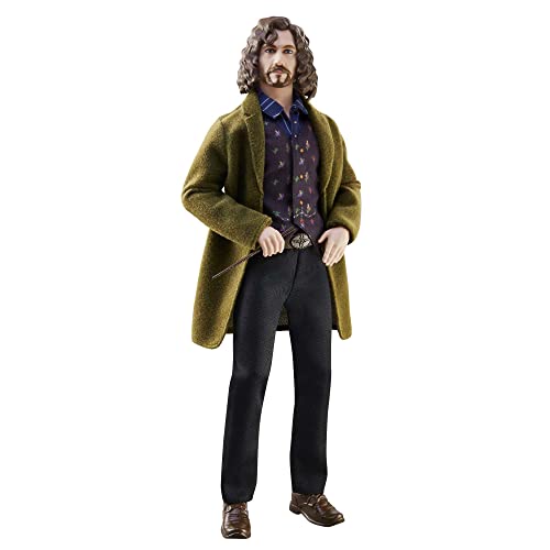 HARRY POTTER - Sirius Black Puppe zum Sammeln (ca. 25 cm), komplett beweglich, mit charakteristischer Kleidung und Zauberstab, Geschenk für Kinder ab 6 Jahren, HCJ34 HARRY POTTER - Sirius Black Puppe zum Sammeln (ca. 25 cm), komplett beweglich, mit charakteristischer Kleidung und Zauberstab, Geschenk für Kinder ab 6 Jahren, HCJ34 von Mattel