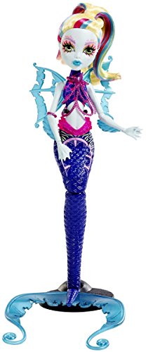 Mattel Monster High DHB56 - Modepuppen, Das Große Schreckensriff, Leuchtende Monsterfische Lagoona von Mattel Monster High