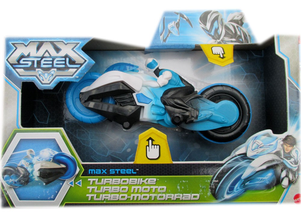 Actionfigur mit Turbo-Motorrad Max Steel Actionfigur mit Turbo-Motorrad Max Steel von Mattel