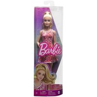 Barbie - Barbie Fashionistas-Puppe mit blondem Pferdeschwanz und Blumenkleid von Mattel