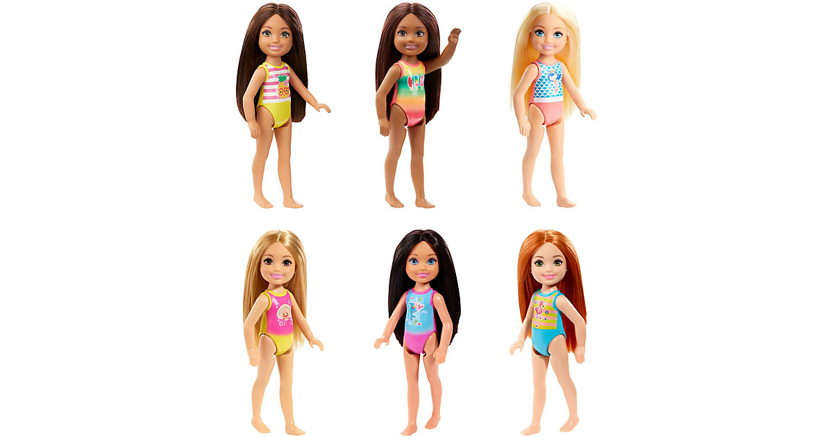 Barbie Chelsea Beach Puppen Sortiment mehrfarbig Barbie Chelsea Beach Puppen Sortiment mehrfarbig von Mattel