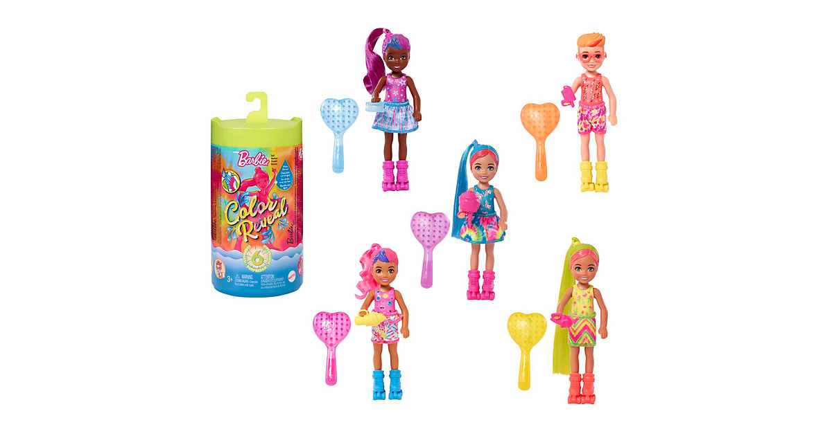 Barbie Color Reveal Chelsea Neon Tie-Dye Series Assortment mehrfarbig Barbie Color Reveal Chelsea Neon Tie-Dye Series Assortment mehrfarbig von Mattel