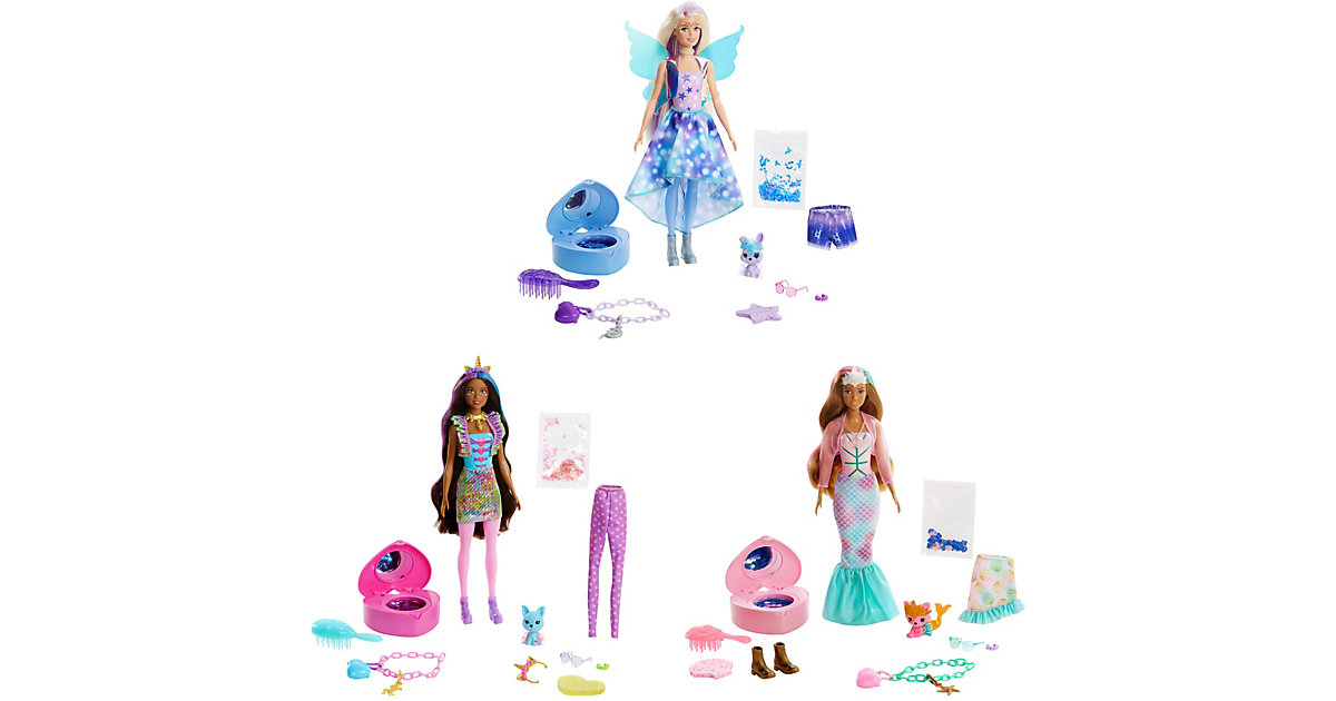 Barbie Color Reveal Puppe & Haustier Fantasy Fashion Überraschungsset Barbie Color Reveal Puppe & Haustier Fantasy Fashion Überraschungsset von Mattel