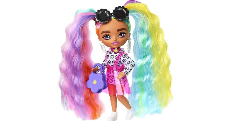 Barbie Extra Mini Doll 6 - Daisy Rainbow Pigtails von Mattel